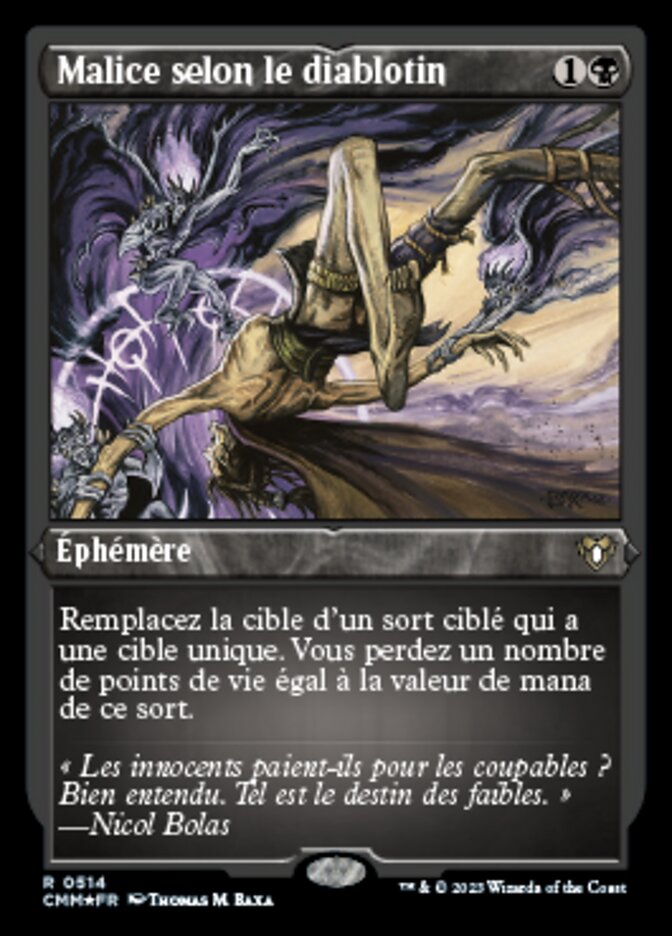 Malice selon le diablotin