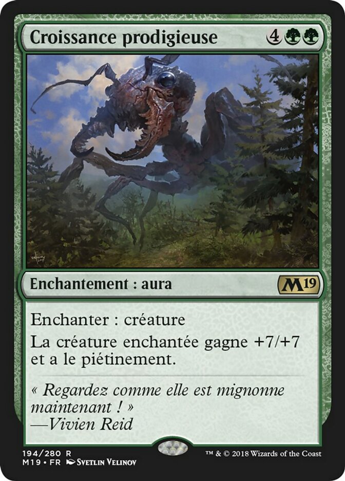 Croissance prodigieuse