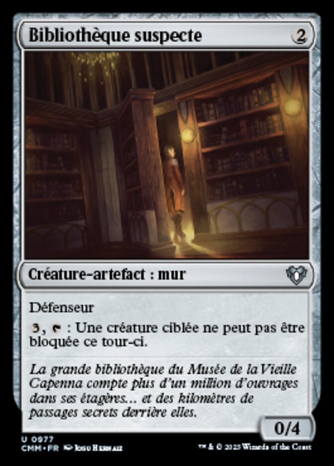 Bibliothèque suspecte