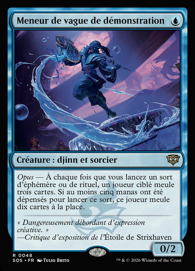 Meneur de vague de démonstration