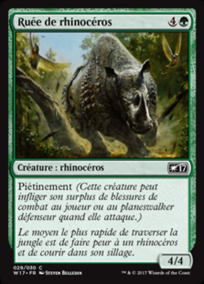 Ruée de rhinocéros