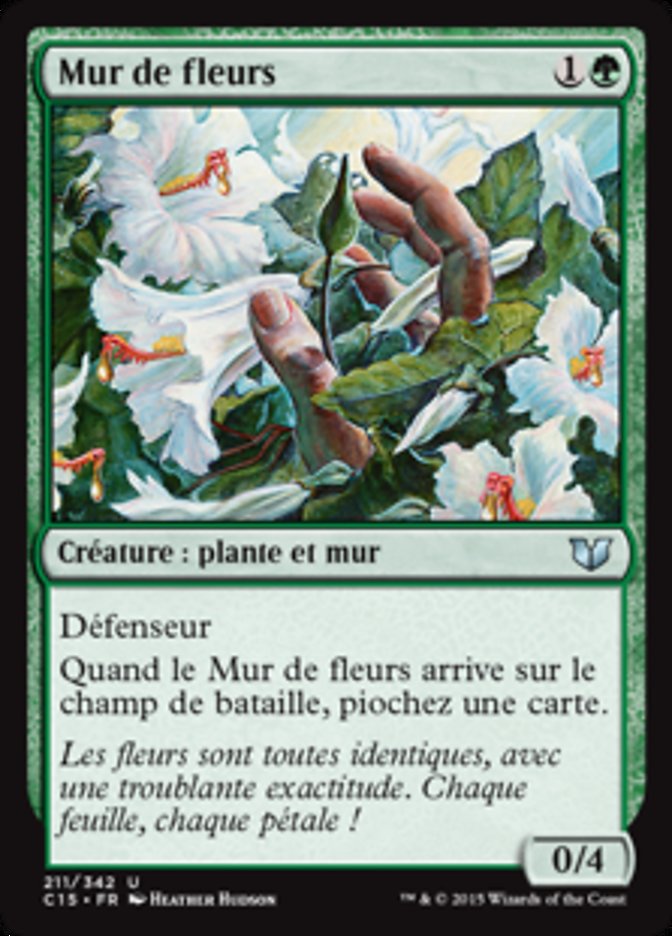 Mur de fleurs