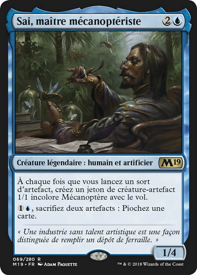 Sai, maître mécanoptériste