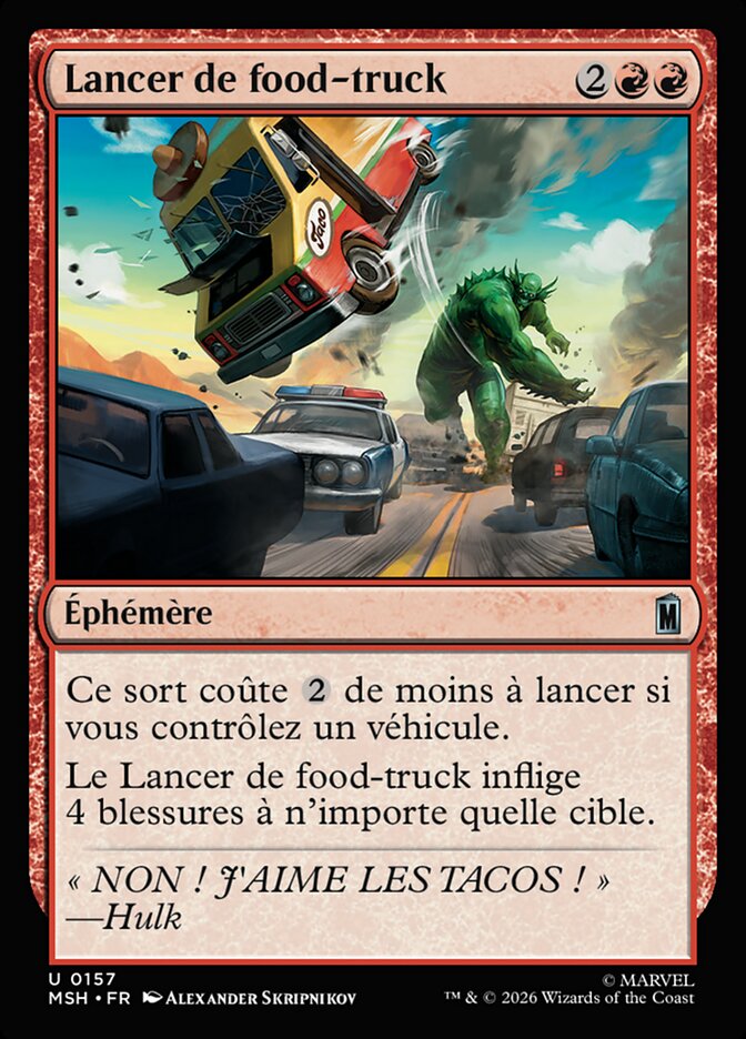 Lancer de food-truck