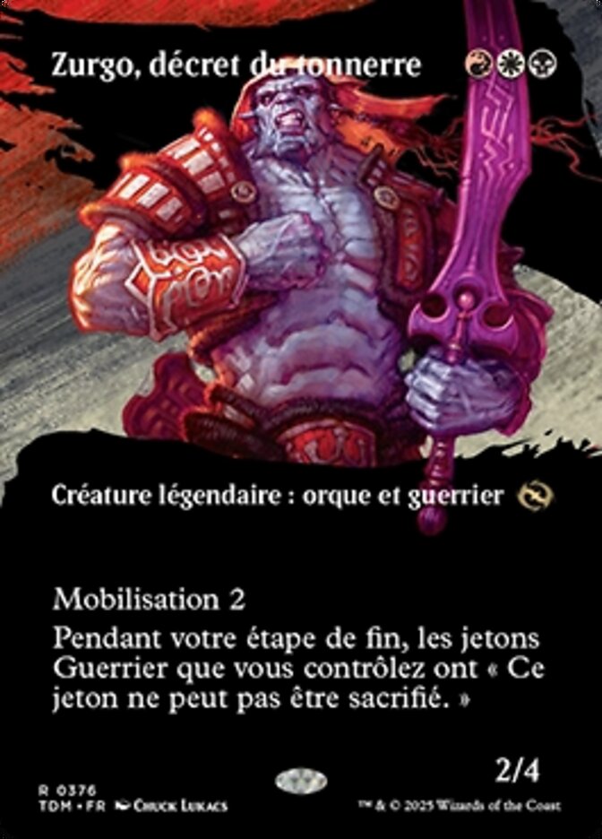 Zurgo, décret du tonnerre