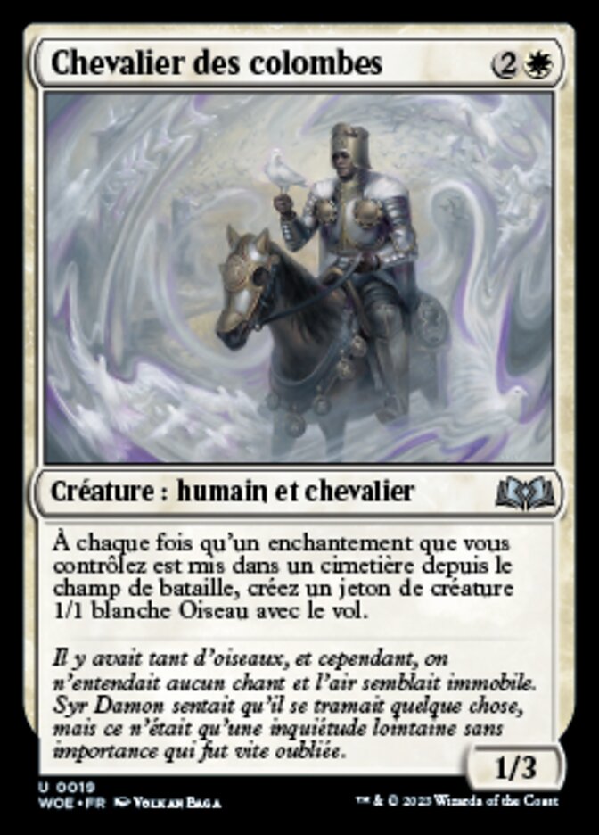 Chevalier des colombes