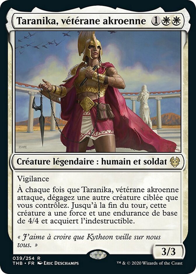 Taranika, vétérane akroenne