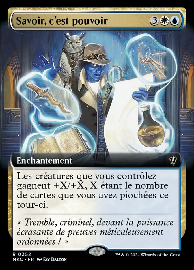 Savoir, c'est pouvoir