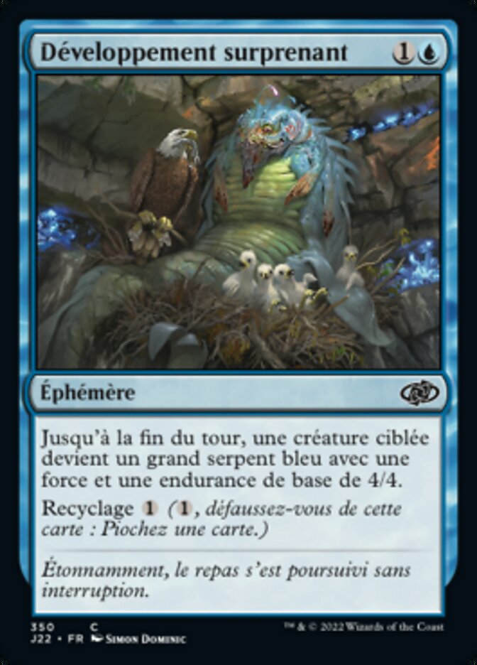 Développement surprenant