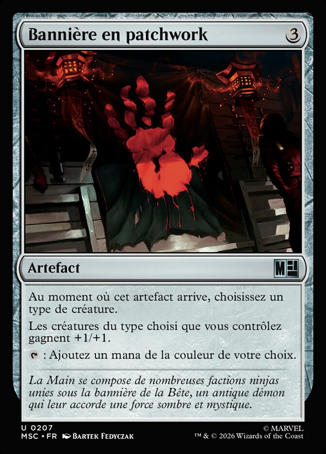 Bannière en patchwork