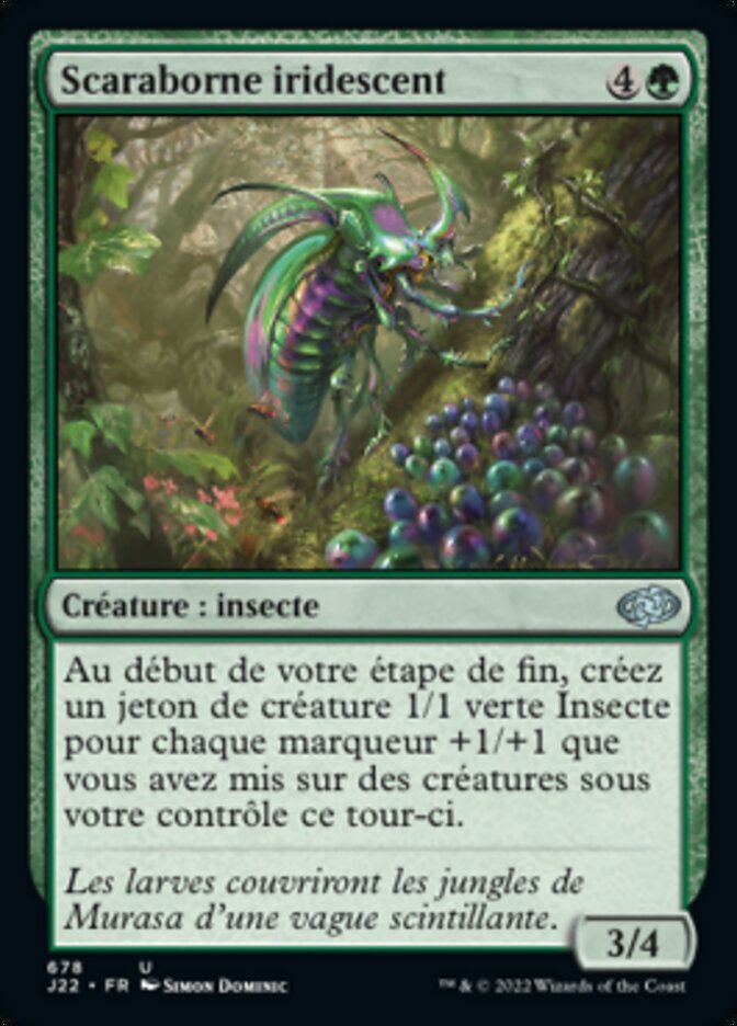 Scaraborne iridescent