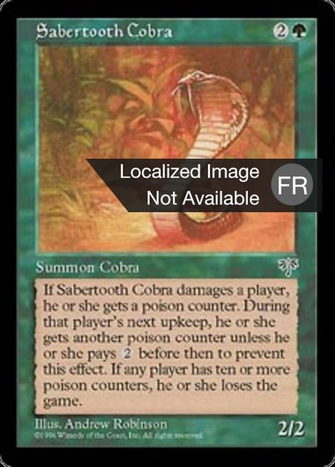 Cobra à dents de sabre