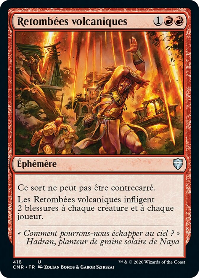 Retombées volcaniques