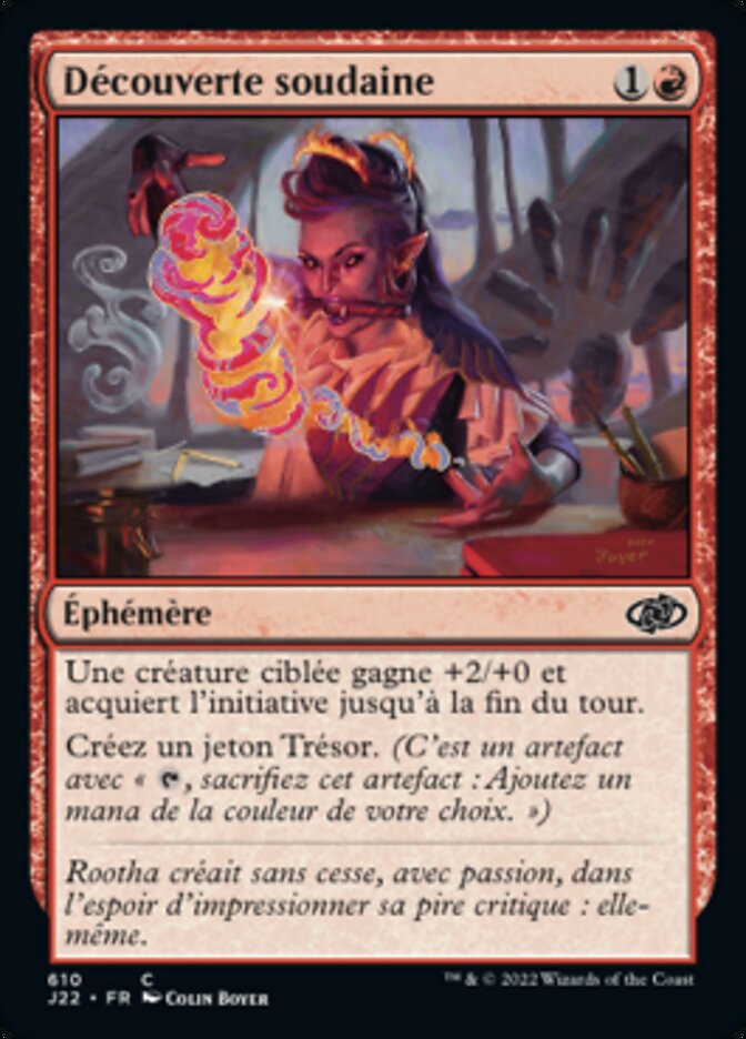 Découverte soudaine