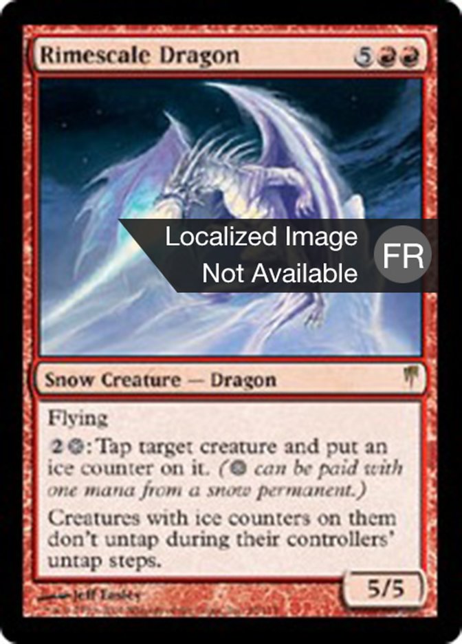 Dragon à écailles de givre