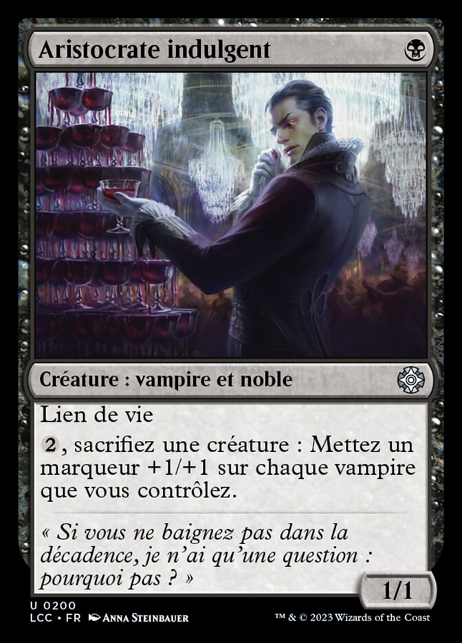 Aristocrate indulgent