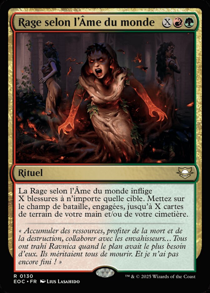 Rage selon l'Âme du monde