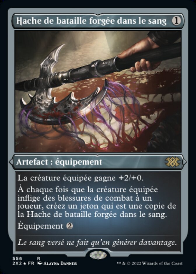 Hache de bataille forgée dans le sang