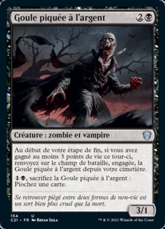 Goule piquée à l'argent