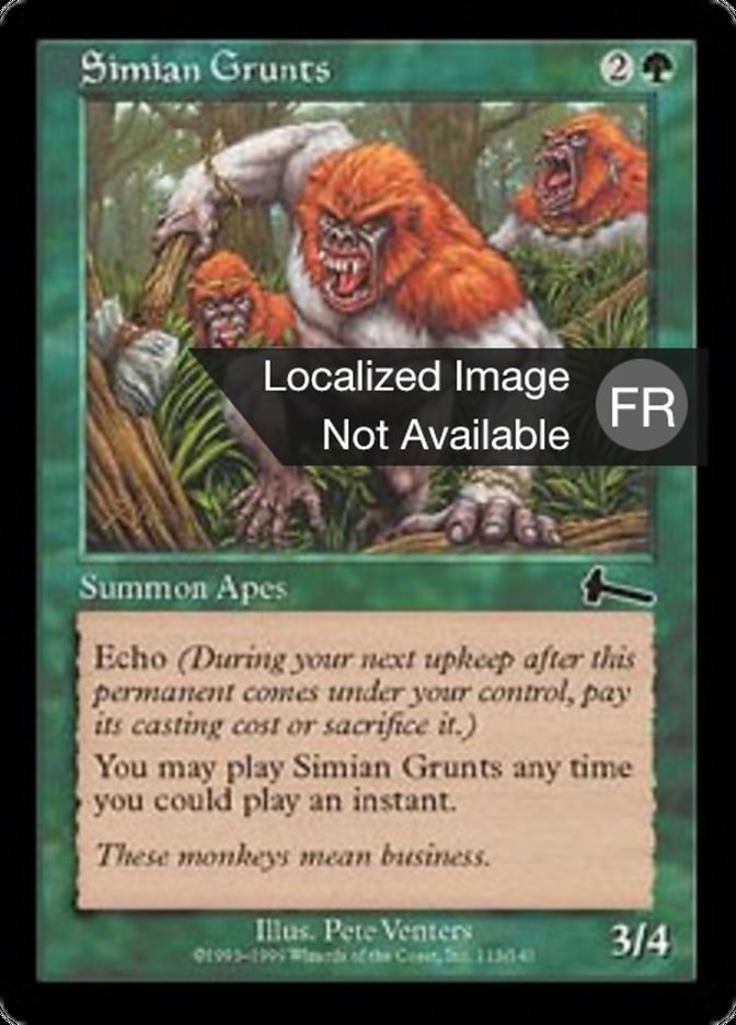 Grognards simiesques