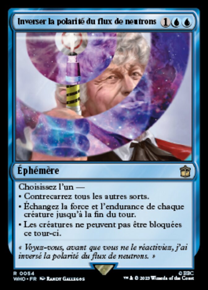 Inverser la polarité du flux de neutrons