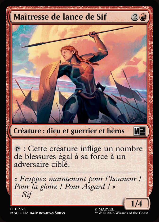 Maîtresse de lance de Sif
