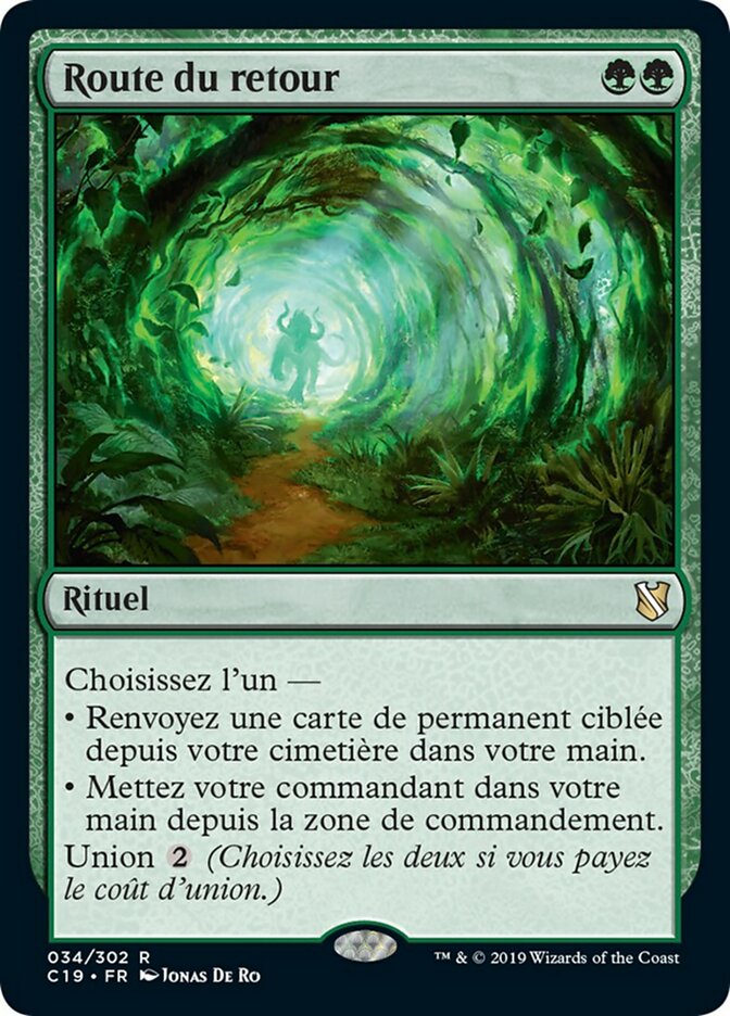 Route du retour
