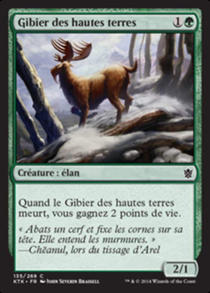 Gibier des hautes terres