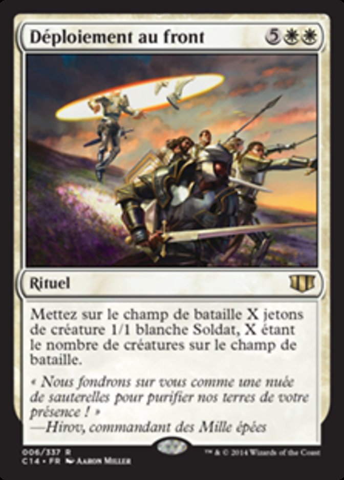 Déploiement au front