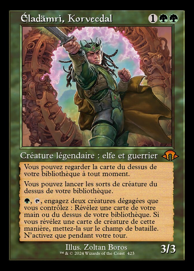 Éladämri, Korvecdal