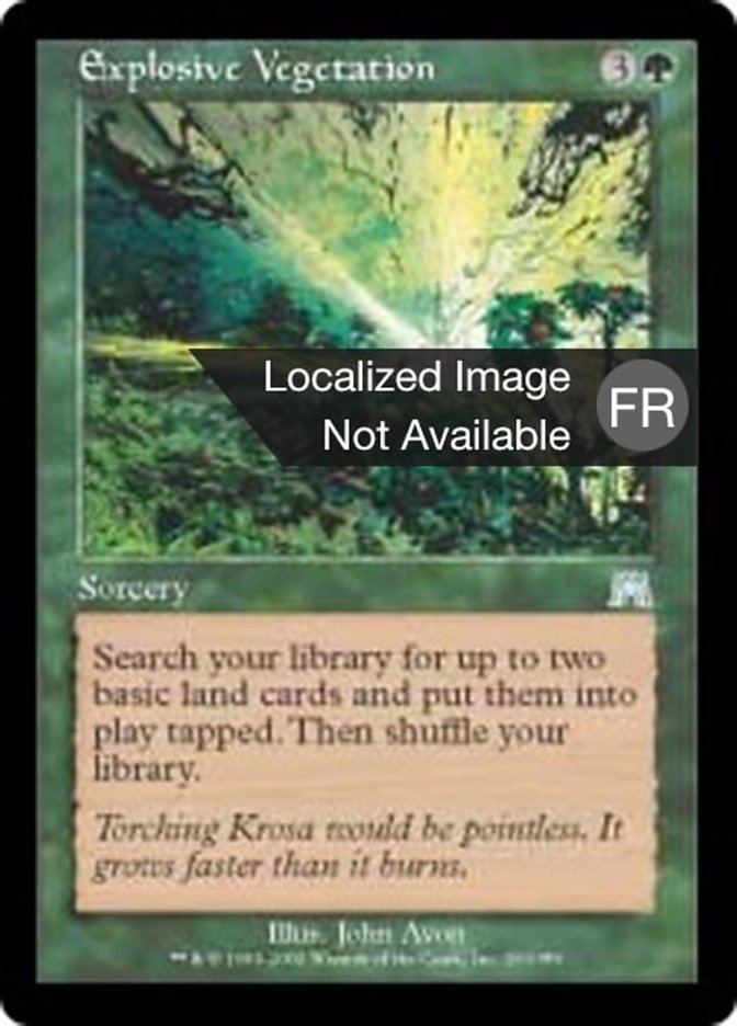 Végétation explosive