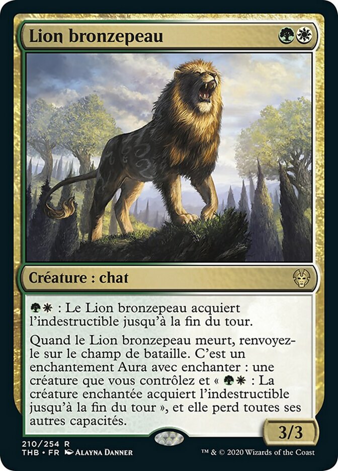 Lion bronzepeau