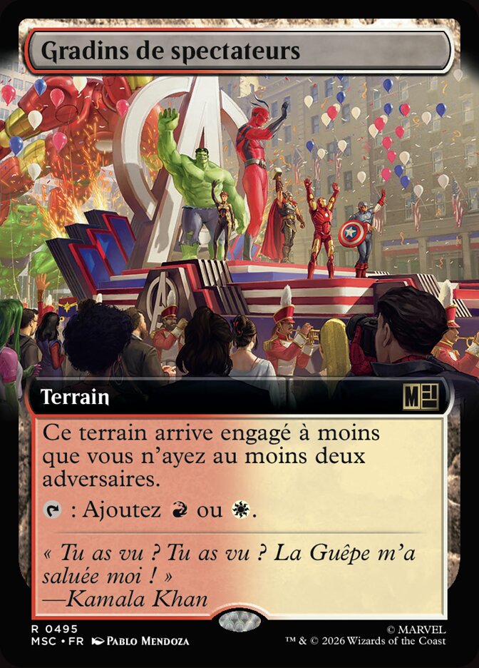 Gradins de spectateurs