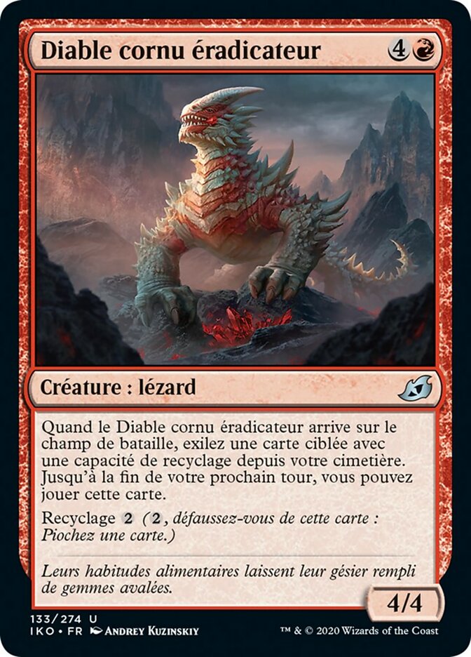 Diable cornu éradicateur