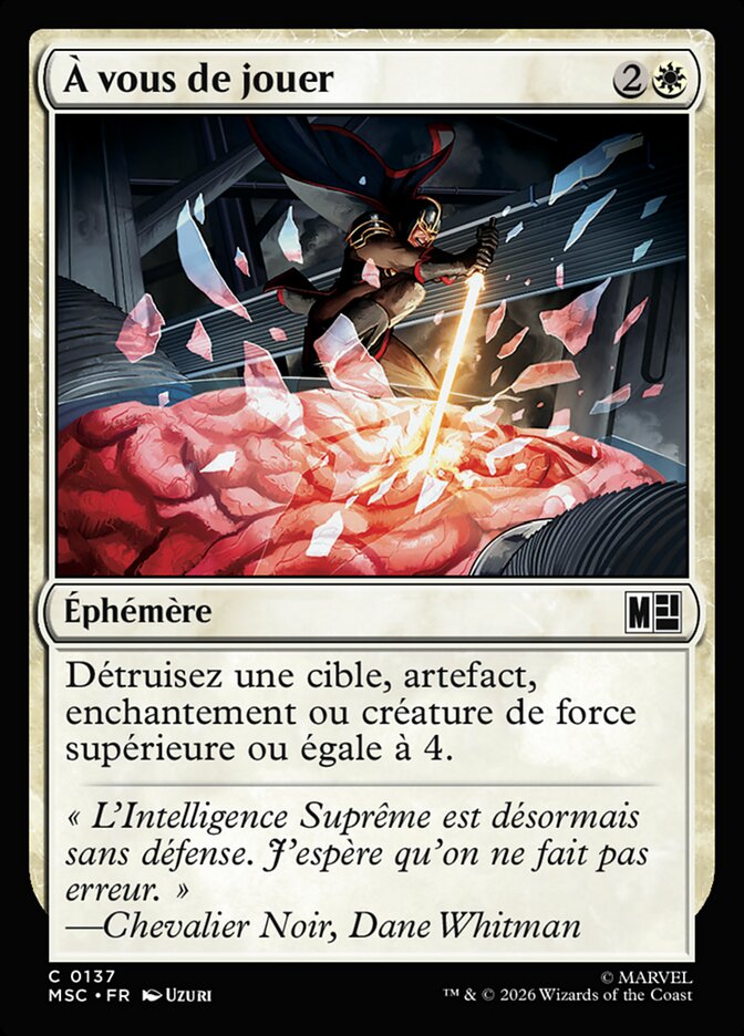 À vous de jouer