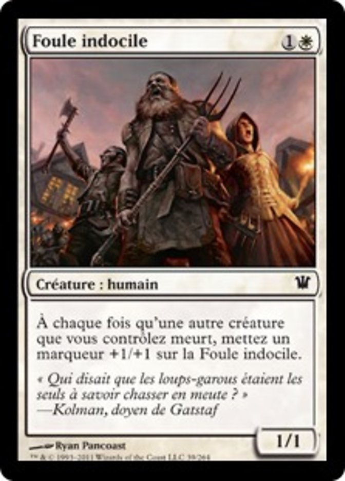 Foule indocile