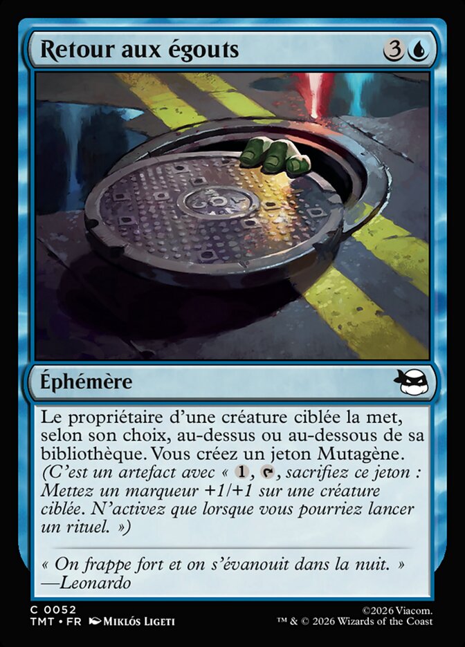 Retour aux égouts