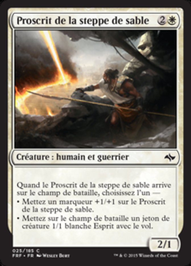Proscrit de la steppe de sable