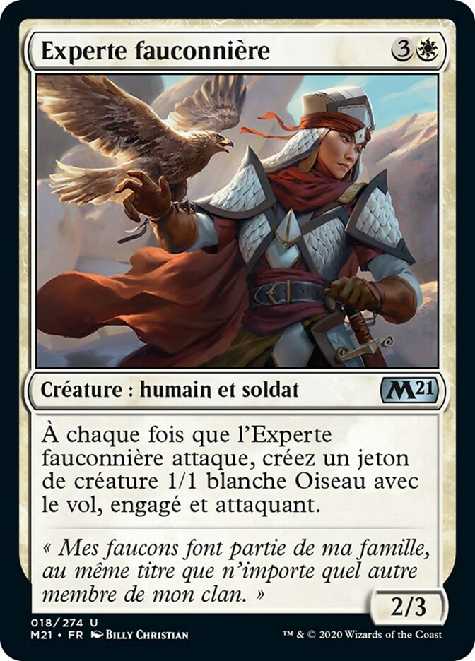 Experte fauconnière