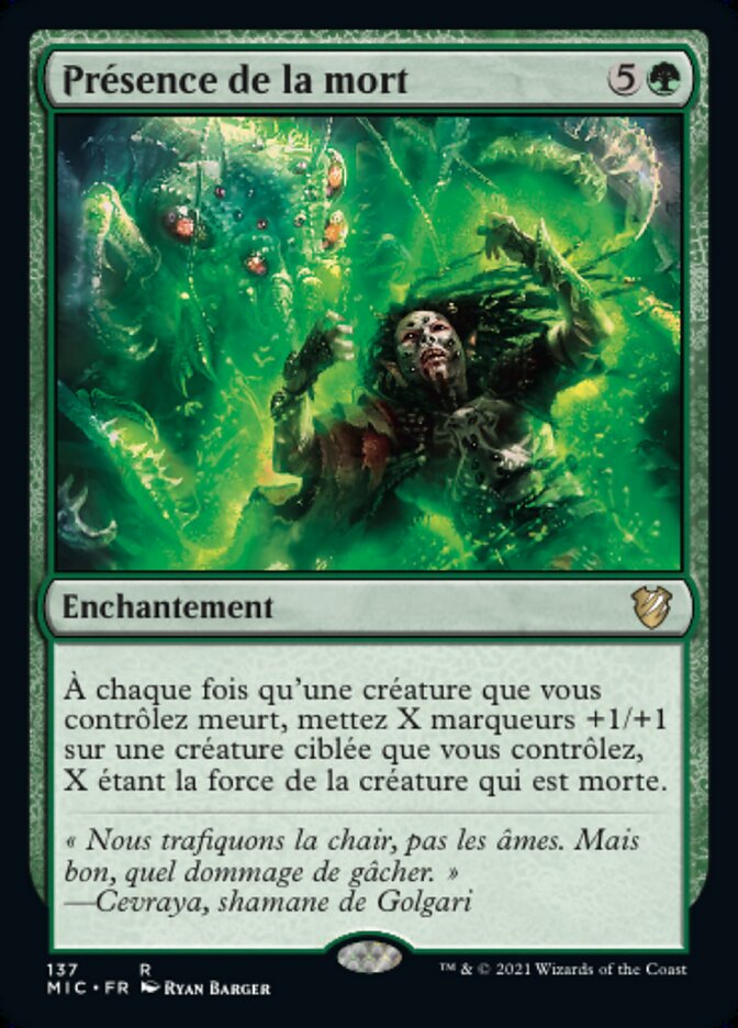 Présence de la mort