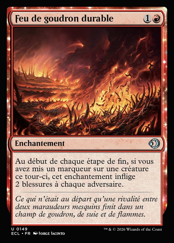 Feu de goudron durable
