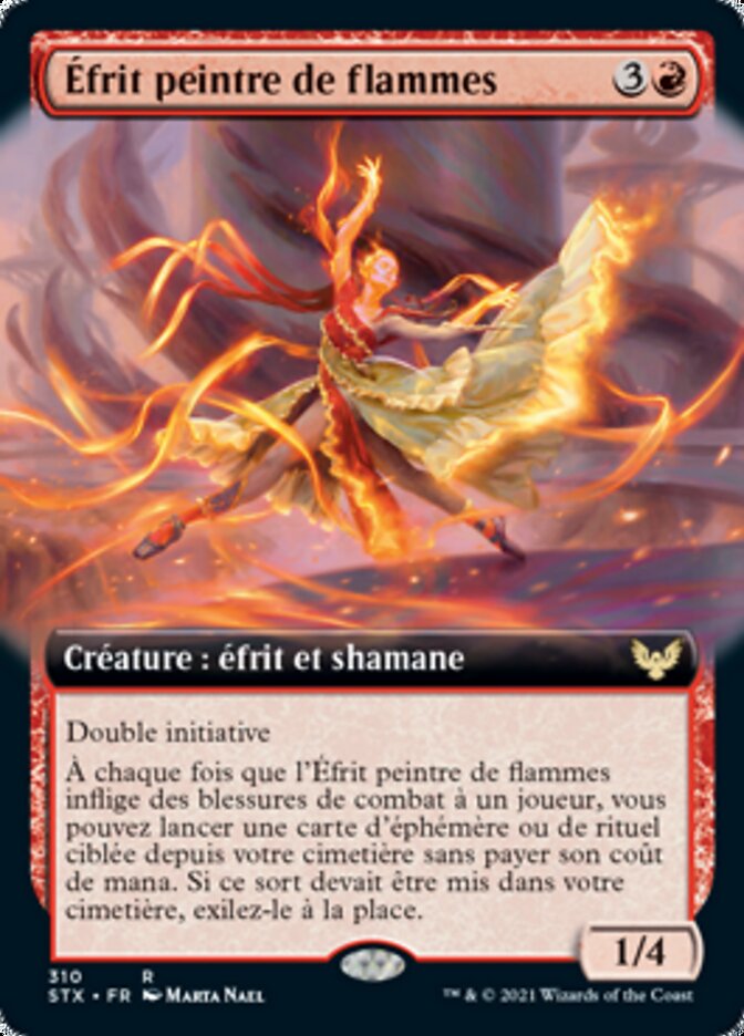 Éfrit peintre de flammes