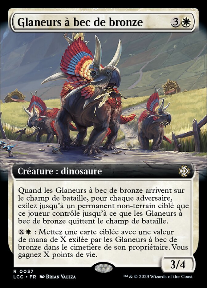 Glaneurs à bec de bronze