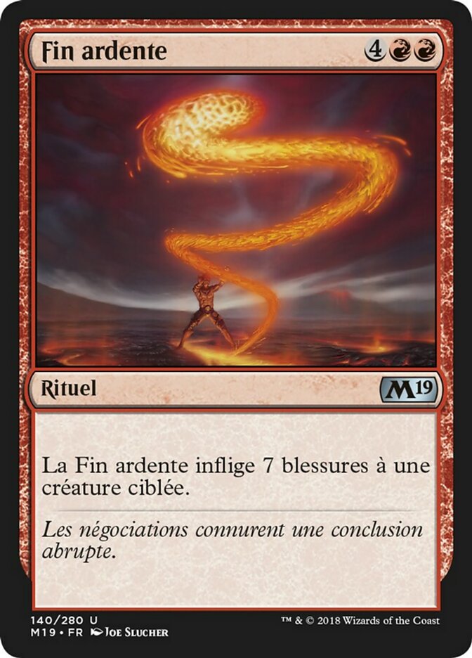 Fin ardente