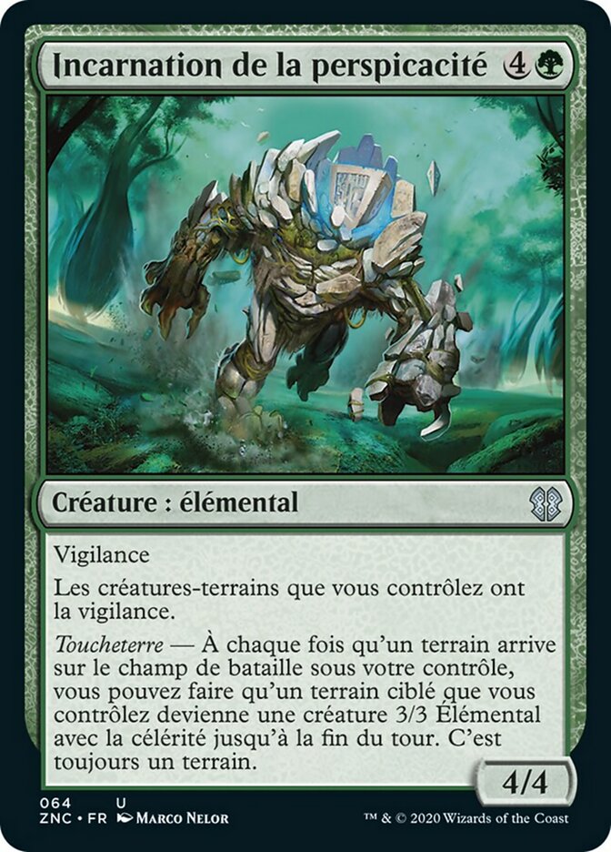 Incarnation de la perspicacité