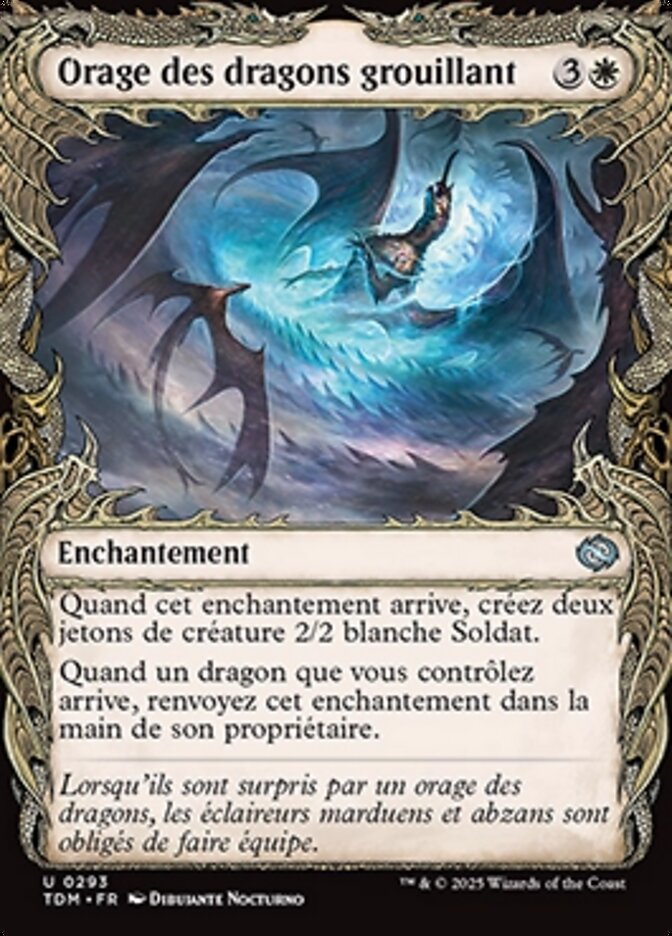 Orage des dragons grouillant