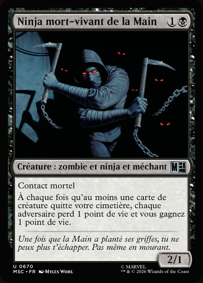Ninja mort-vivant de la Main