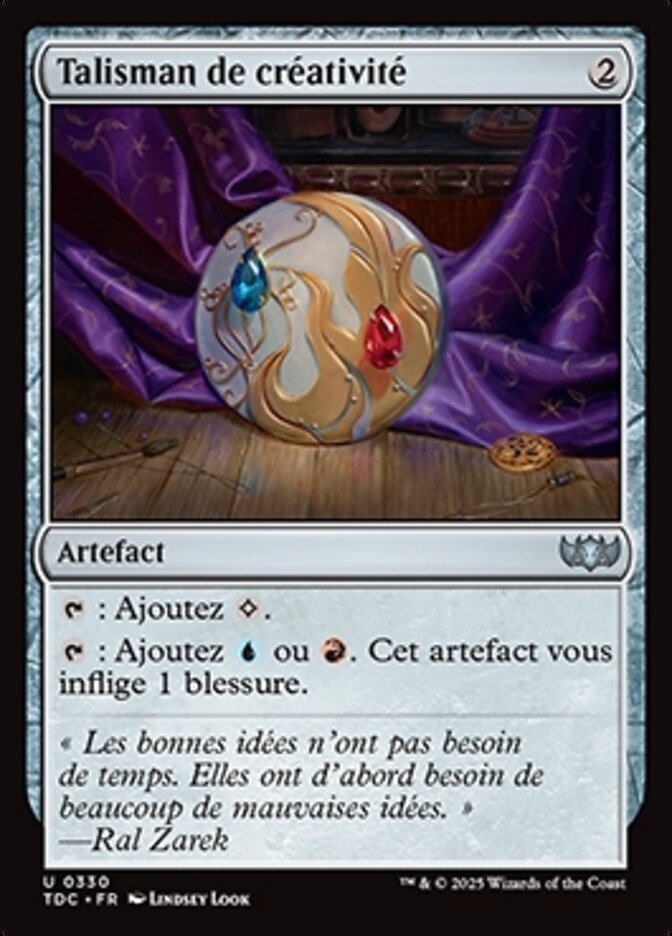 Talisman de créativité