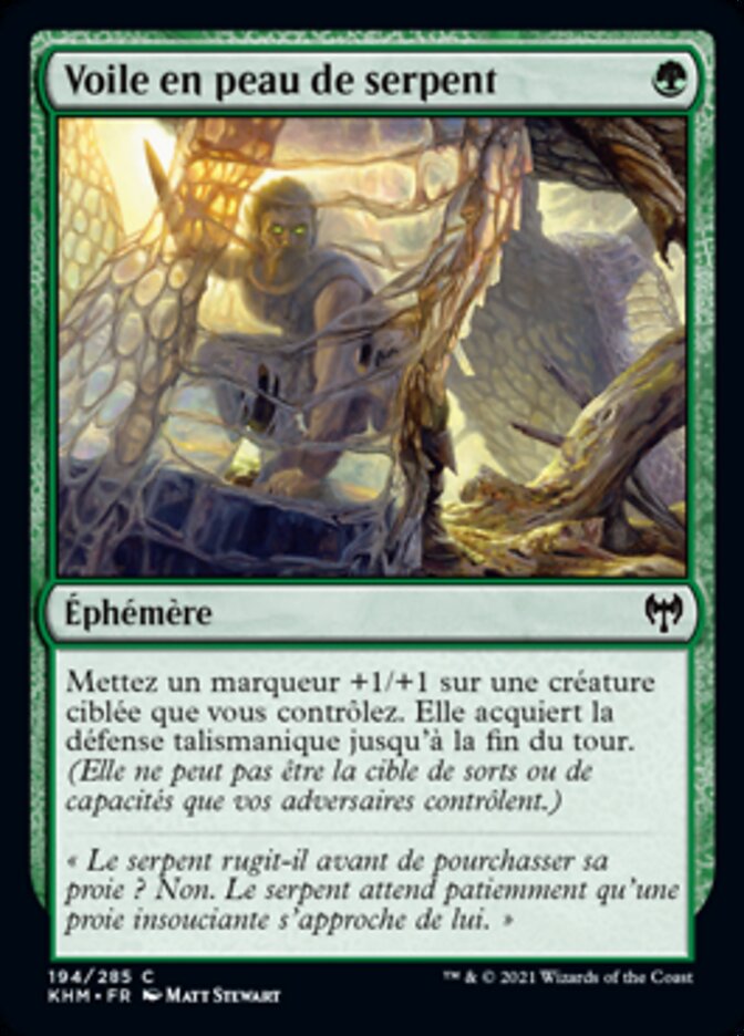 Voile en peau de serpent