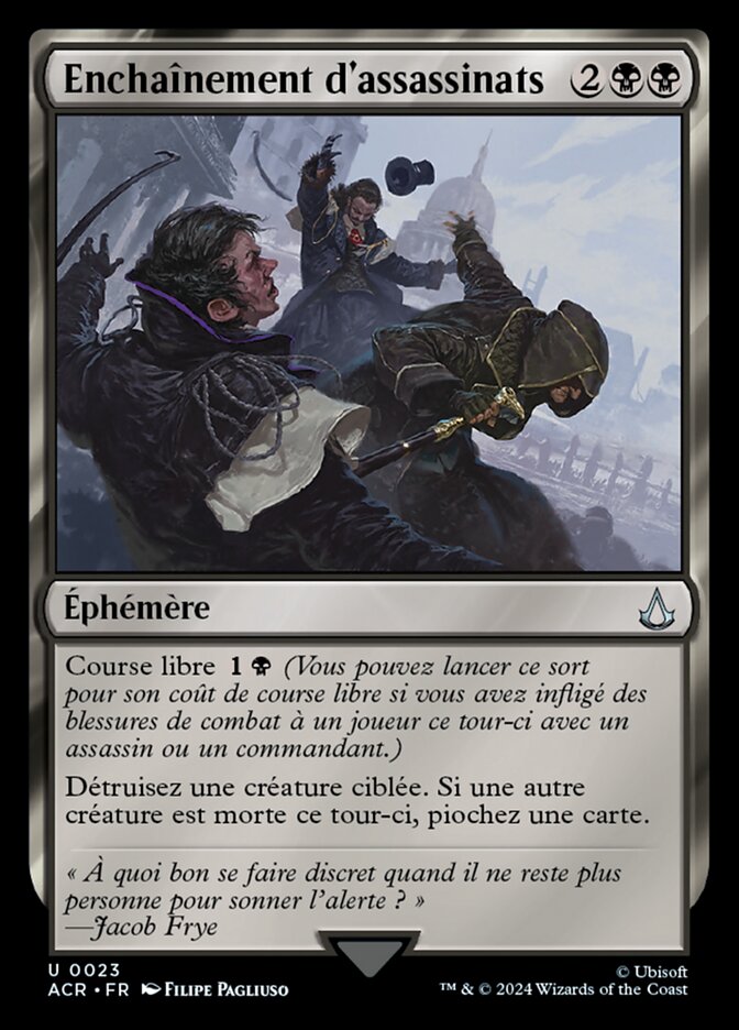 Enchaînement d'assassinats